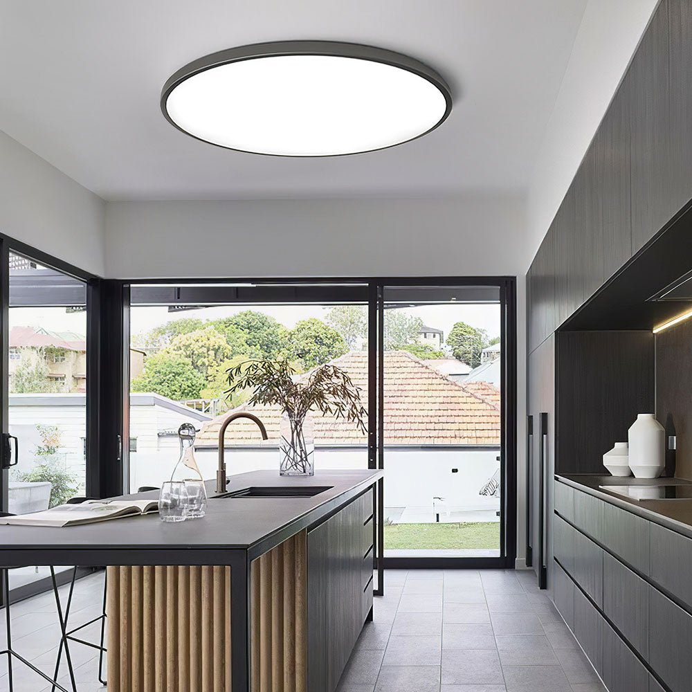 Minimalistyczna Okrągła Lampa Sufitowa LED Ultracienko View 21