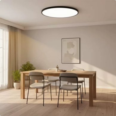 Minimalistyczna Okrągła Lampa Sufitowa LED Ultracienko View 25