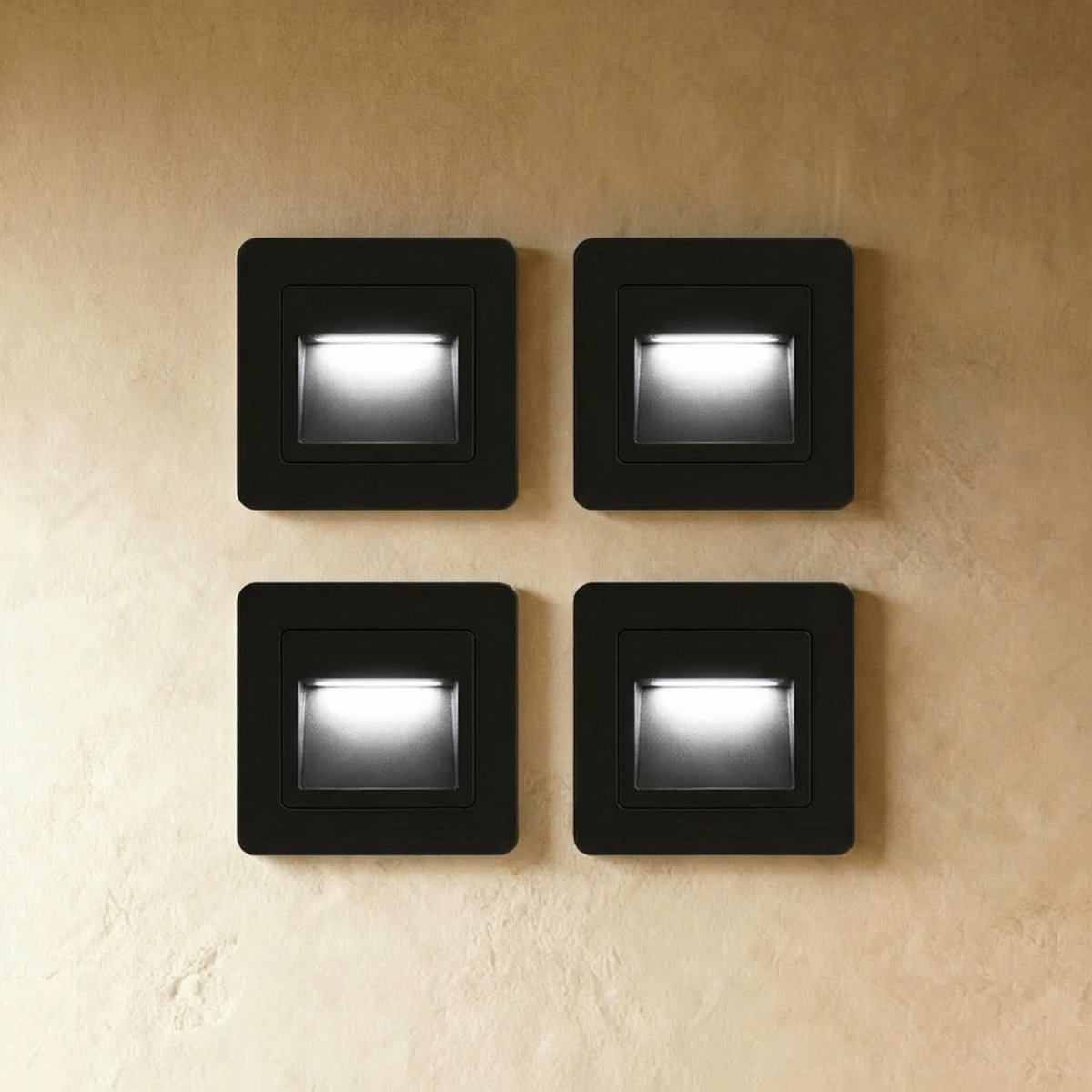 Minimalistyczne Aluminiowe Oświetlenie Schodowe LED z Czujnikiem Ruchu Close Up