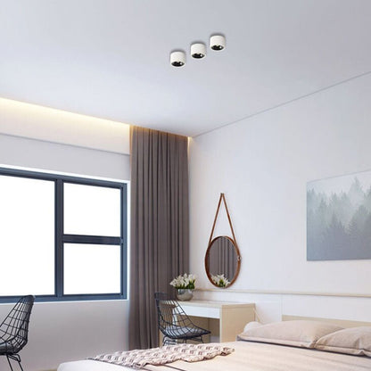 Minimalistyczny Aluminiowy Plafon Sufitowy LED Regulowany Reflektorek Angle
