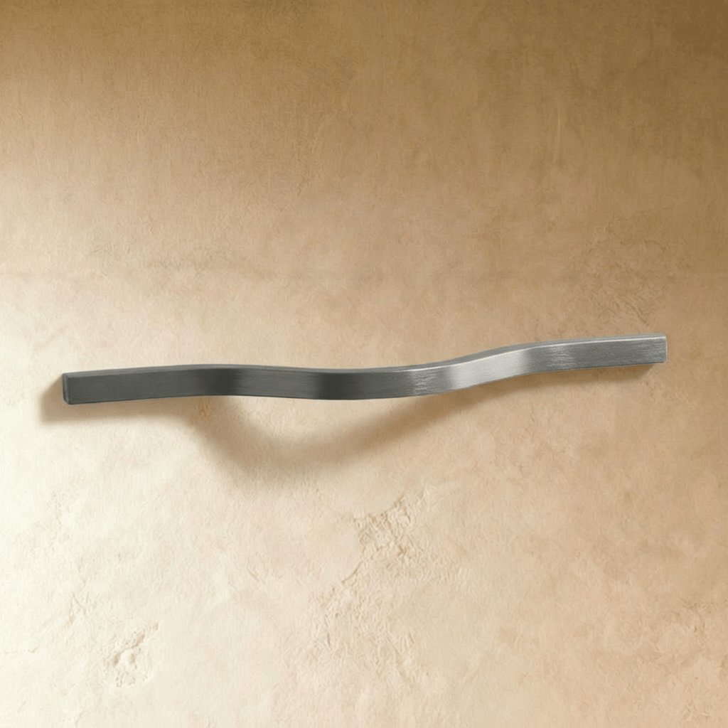 Minimalistyczny Aluminiowy Uchwyt do Mebli Falowany Full