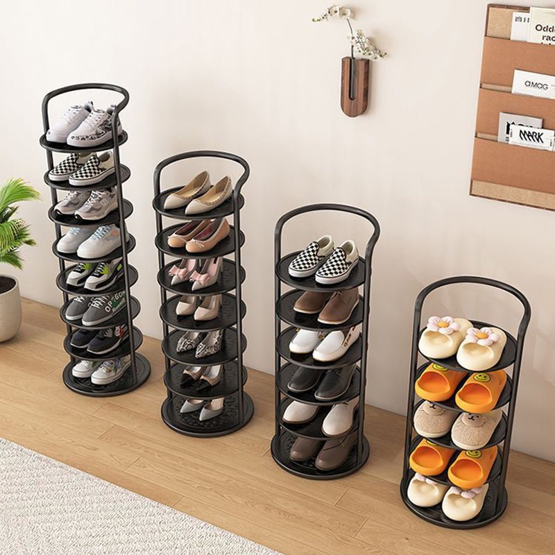 Minimalistyczny Metalowy Regał na Buty Spiralny Full