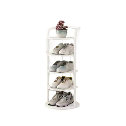 Minimalistyczny Metalowy Regał na Buty Spiralny View 11