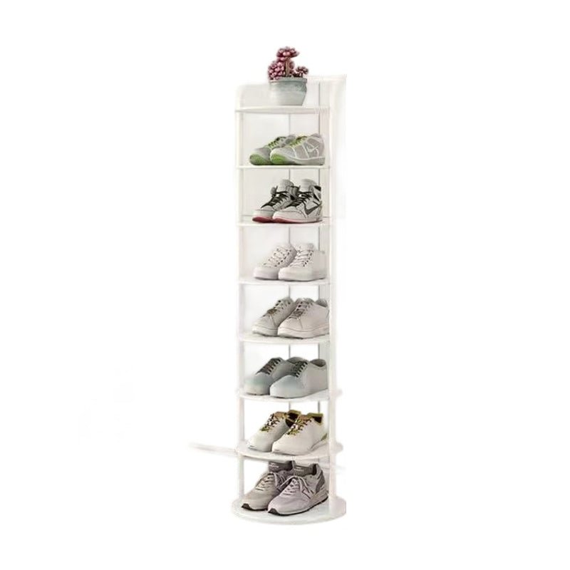 Minimalistyczny Metalowy Regał na Buty Spiralny View 14