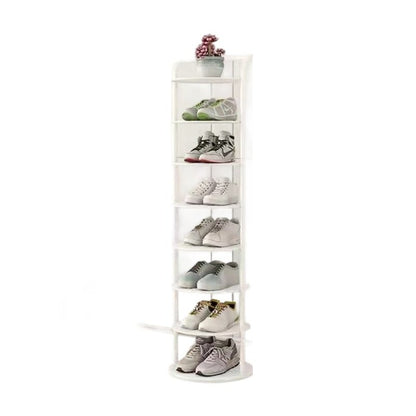 Minimalistyczny Metalowy Regał na Buty Spiralny View 14