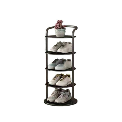 Minimalistyczny Metalowy Regał na Buty Spiralny View 15