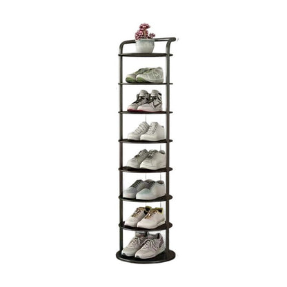 Minimalistyczny Metalowy Regał na Buty Spiralny View 17