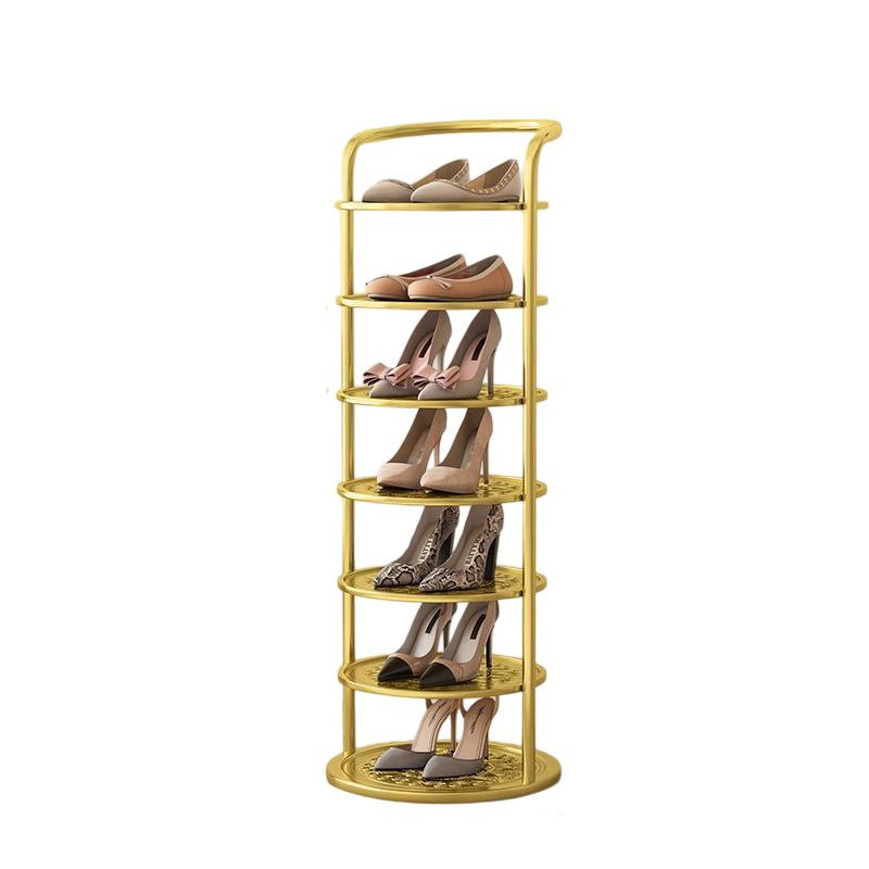 Minimalistyczny Metalowy Regał na Buty Spiralny View 18