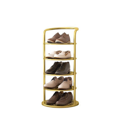 Minimalistyczny Metalowy Regał na Buty Spiralny View 19