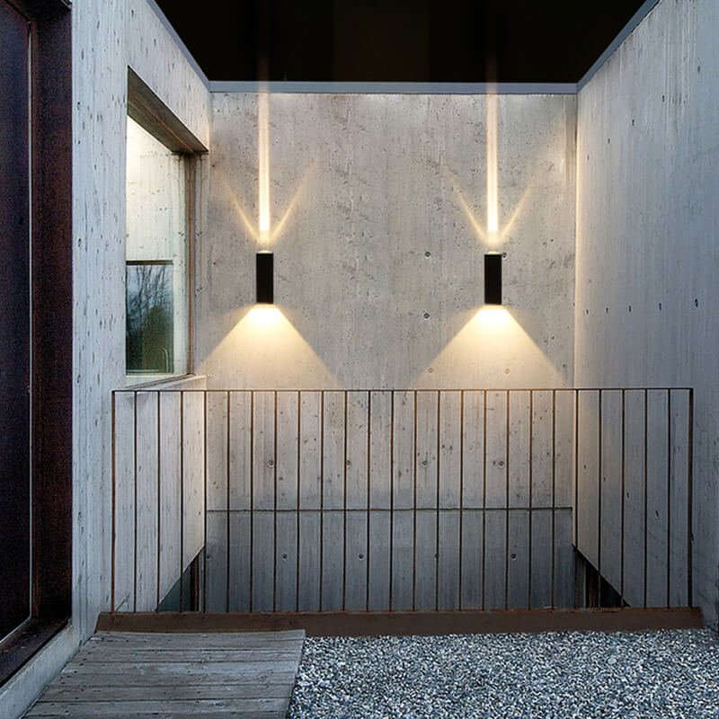 Modern Minimalist Aluminum Hardware Rectangular LED Outdoor Wall Sconce Lamp for Outdoor Patio View 11