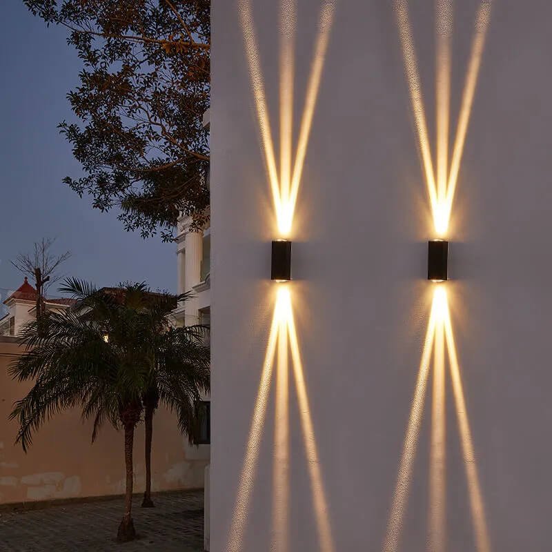Modern Minimalist Aluminum Hardware Rectangular LED Outdoor Wall Sconce Lamp for Outdoor Patio View 12