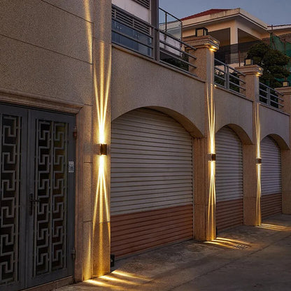 Modern Minimalist Aluminum Hardware Rectangular LED Outdoor Wall Sconce Lamp for Outdoor Patio View 14