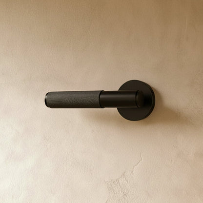 Mosiężna Klamka Drzwiowa z Rozetą Kwadratową View 14