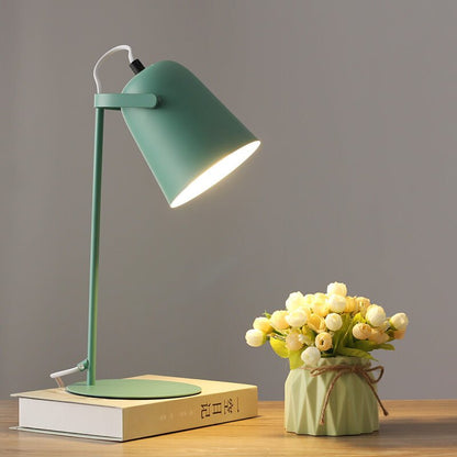 Nordic Macaron Color Creative Iron Bucket Design 1-Light Table Lamp Alternate