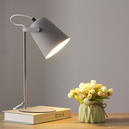 Nordic Macaron Color Creative Iron Bucket Design 1-Light Table Lamp View 11