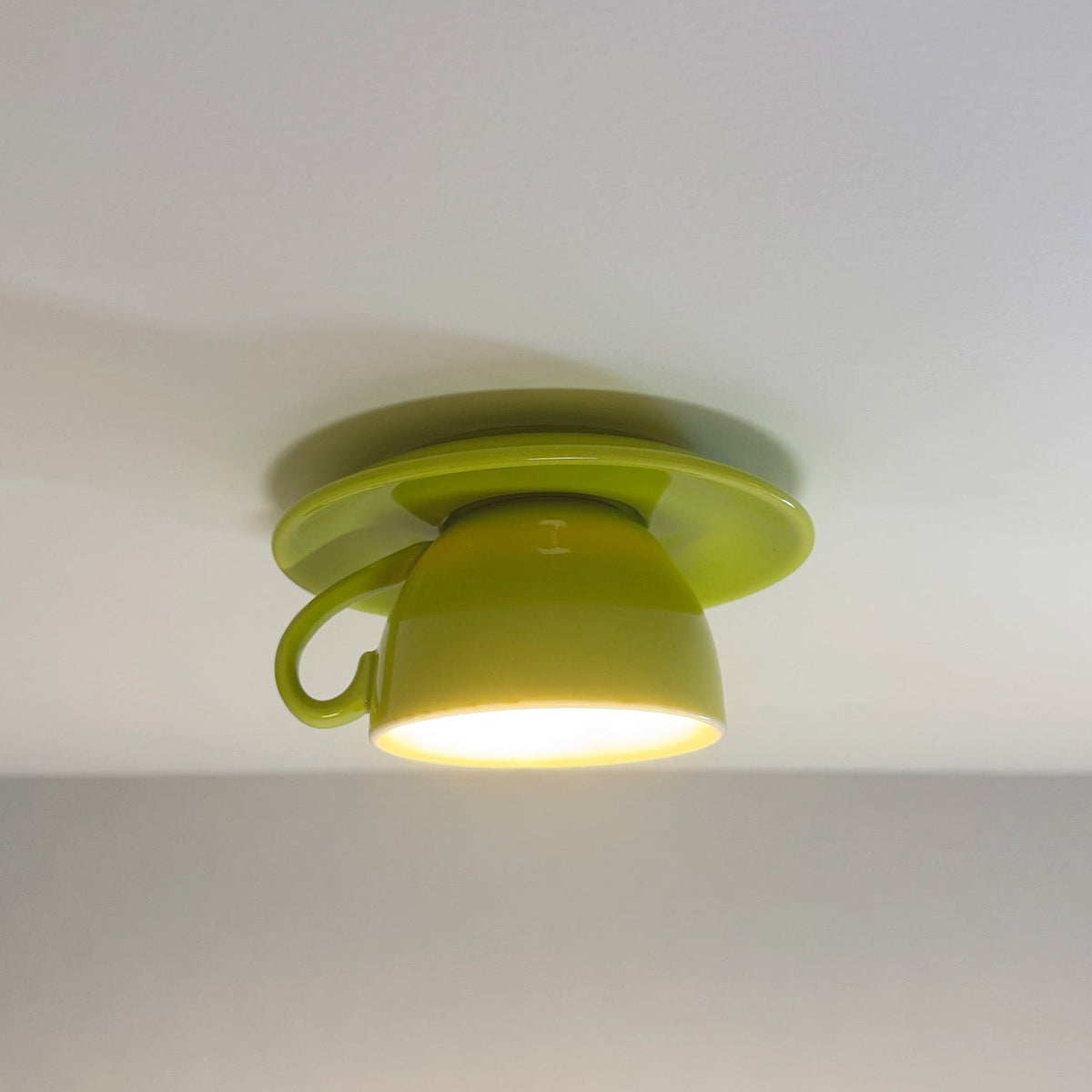 Nowoczesna Ceramiczna Lampa Sufitowa Plafon z Filiżankami View 16