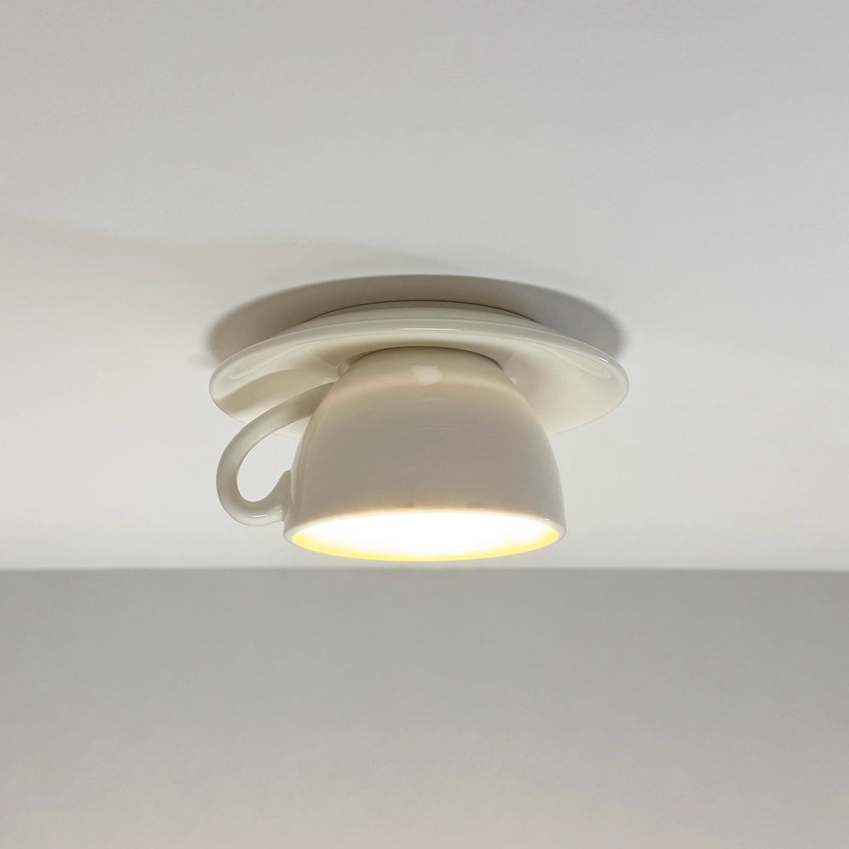 Nowoczesna Ceramiczna Lampa Sufitowa Plafon z Filiżankami View 19