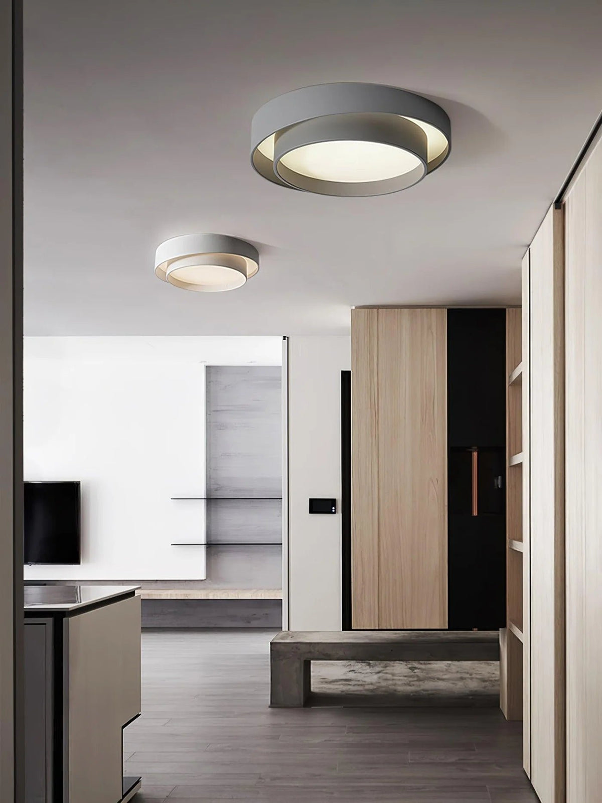 Nowoczesna Elegancka Lampa Sufitowa LED Okrągły Plafon Alternate