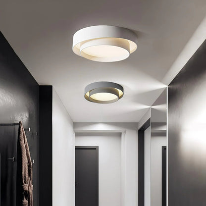 Nowoczesna Elegancka Lampa Sufitowa LED Okrągły Plafon Detail