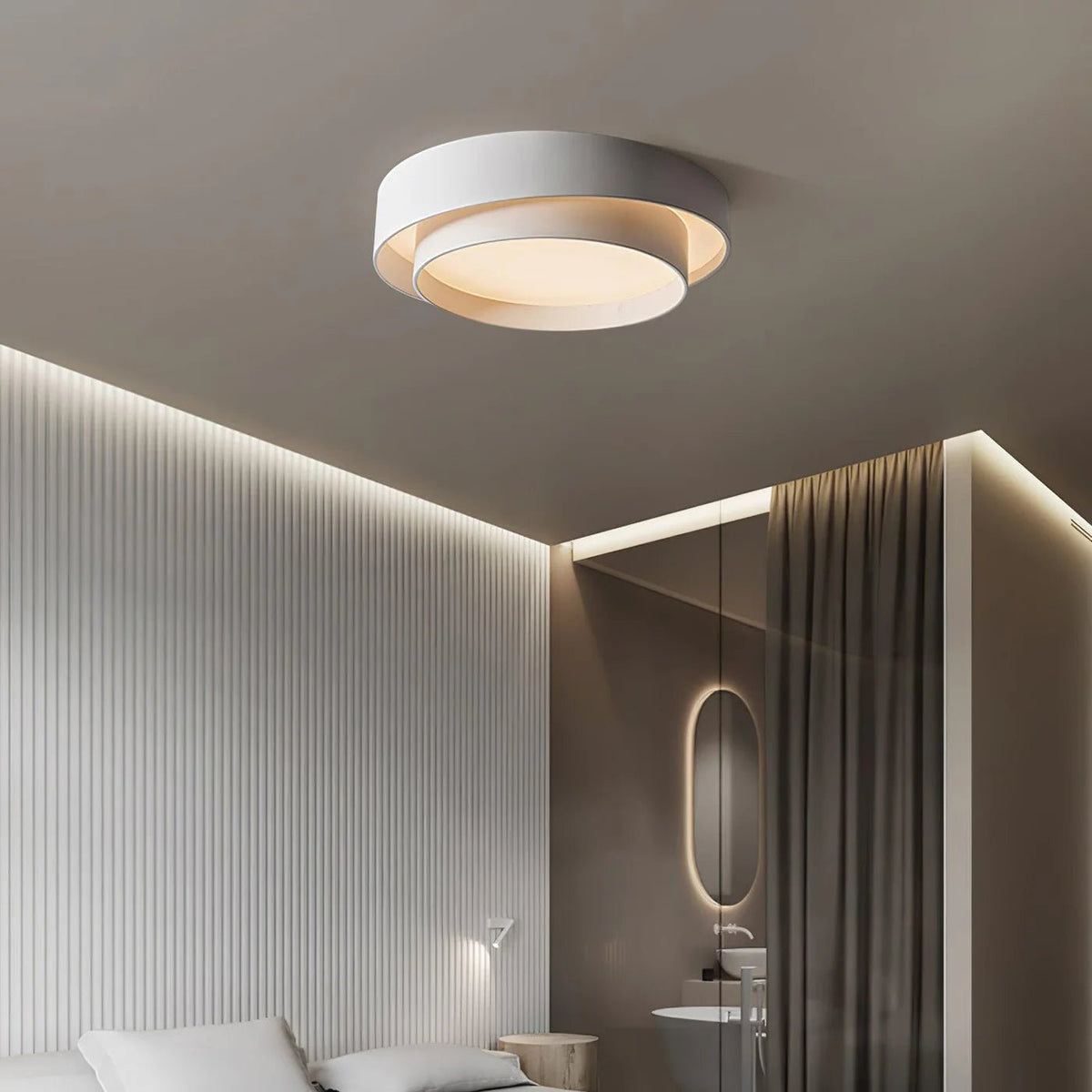 Nowoczesna Elegancka Lampa Sufitowa LED Okrągły Plafon Full