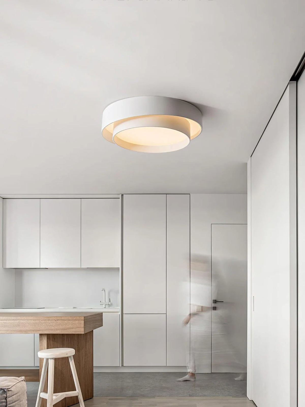 Nowoczesna Elegancka Lampa Sufitowa LED Okrągły Plafon View 11