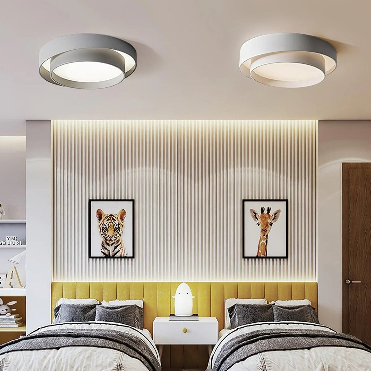 Nowoczesna Elegancka Lampa Sufitowa LED Okrągły Plafon View 14