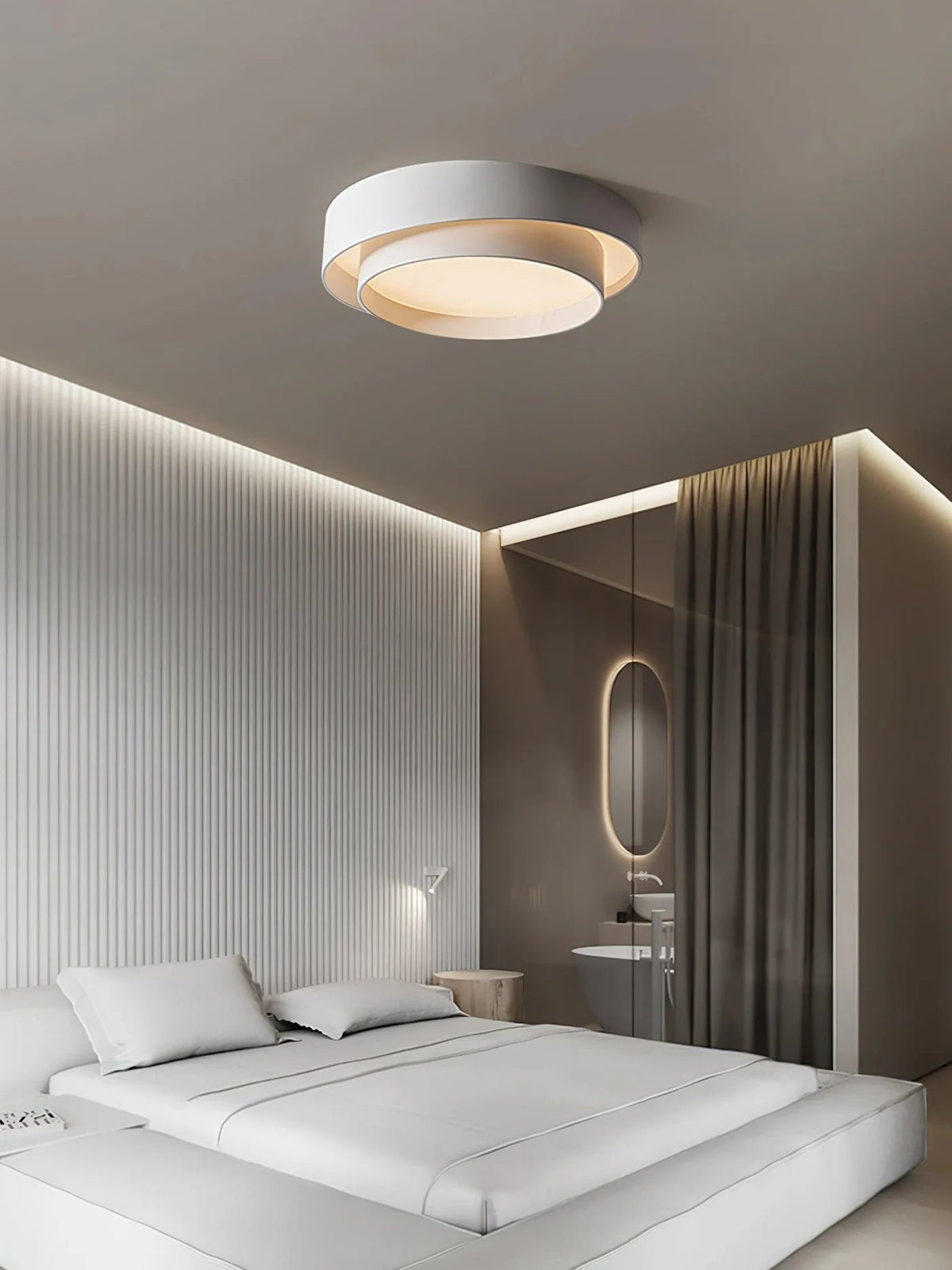 Nowoczesna Elegancka Lampa Sufitowa LED Okrągły Plafon View 15