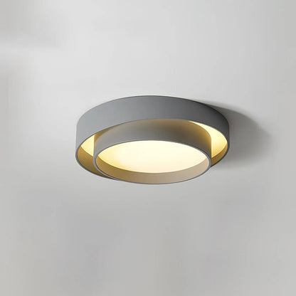 Nowoczesna Elegancka Lampa Sufitowa LED Okrągły Plafon View 20