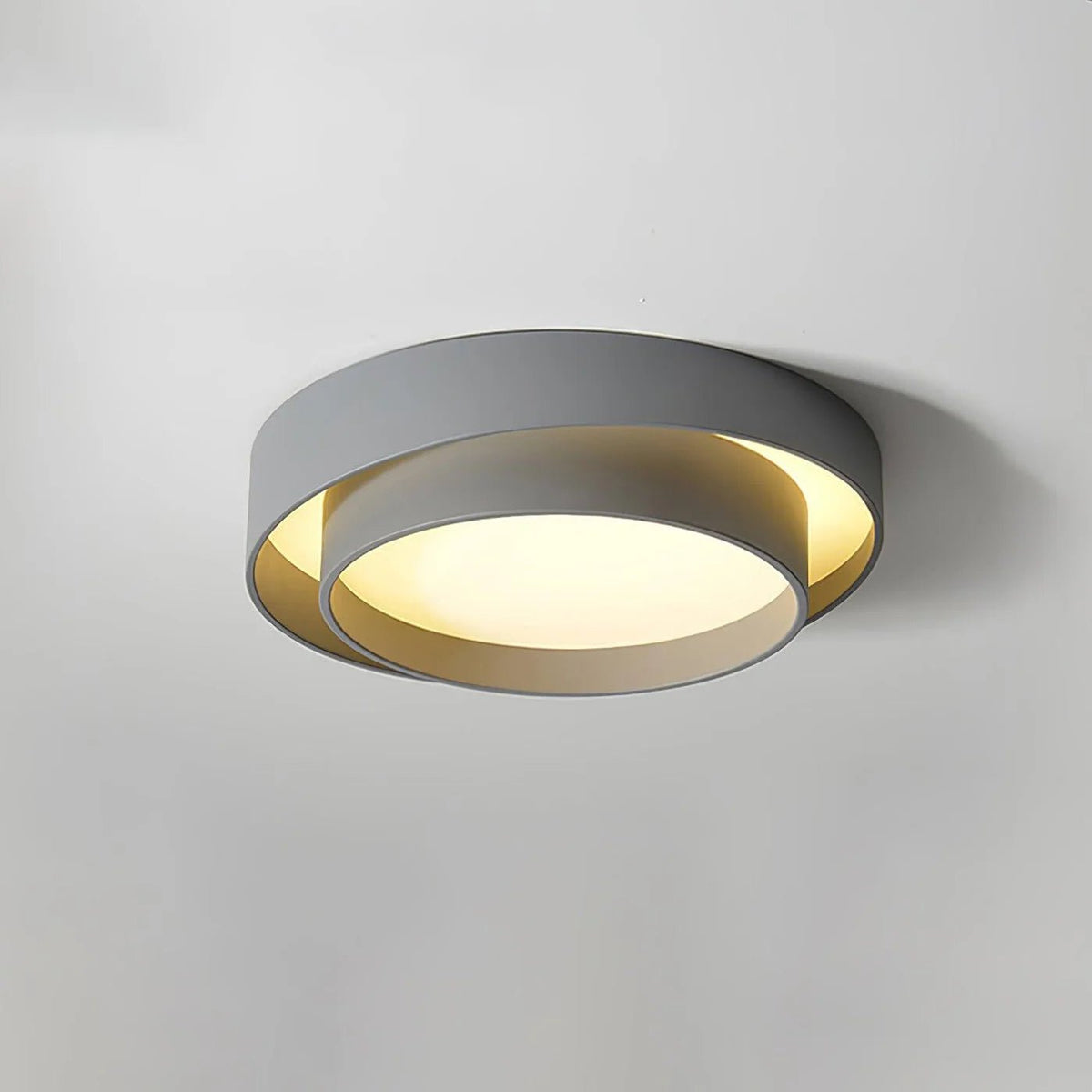 Nowoczesna Elegancka Lampa Sufitowa LED Okrągły Plafon View 21