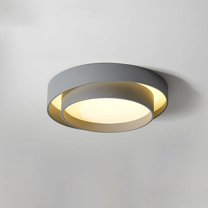 Nowoczesna Elegancka Lampa Sufitowa LED Okrągły Plafon View 21