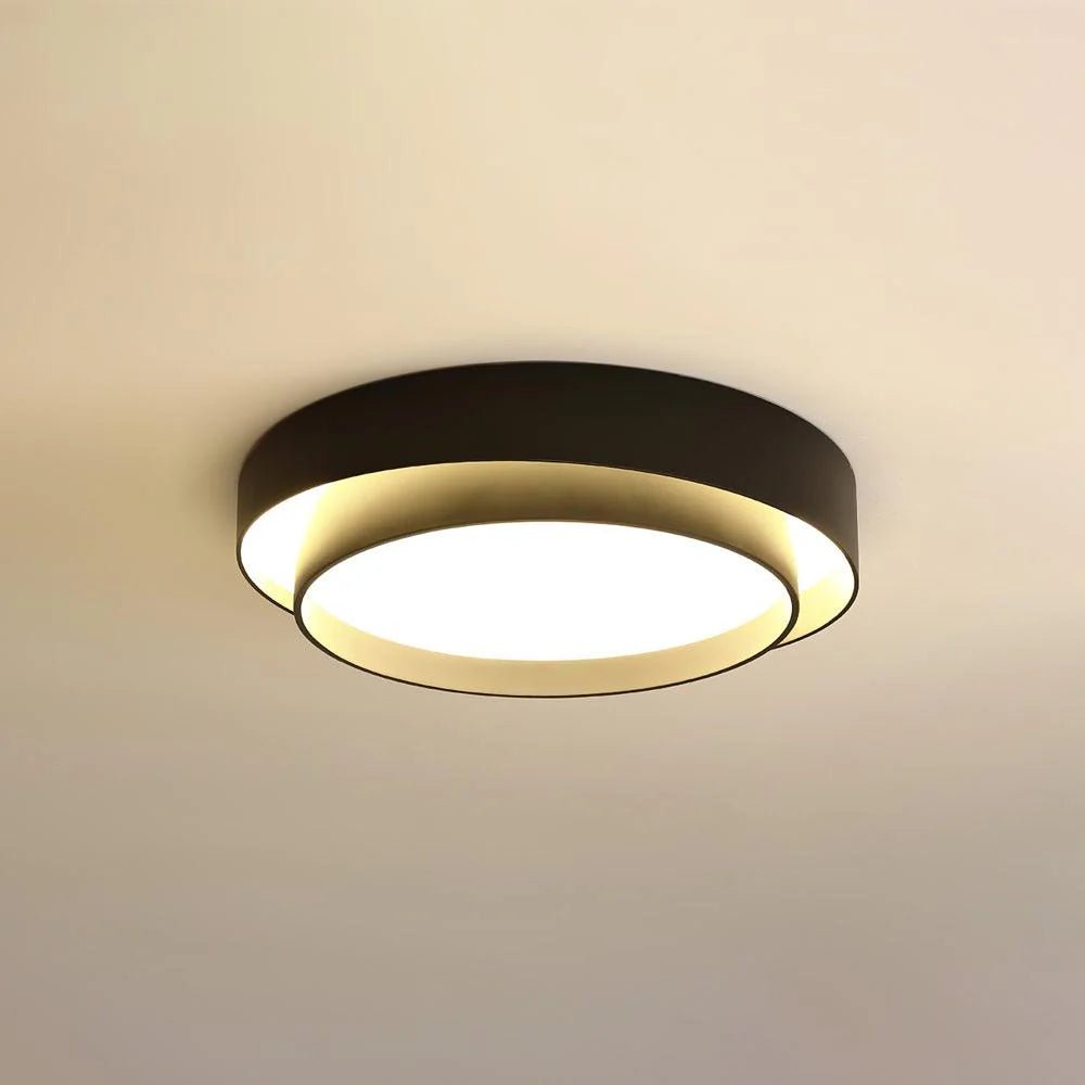 Nowoczesna Elegancka Lampa Sufitowa LED Okrągły Plafon View 25