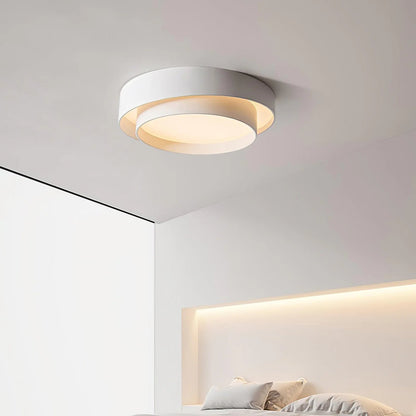 Nowoczesna Elegancka Lampa Sufitowa LED Okrągły Plafon View 27