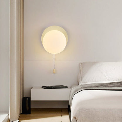 Nowoczesna Geometryczna Żelazna Lampa Ścienna Szklana Kula Detail