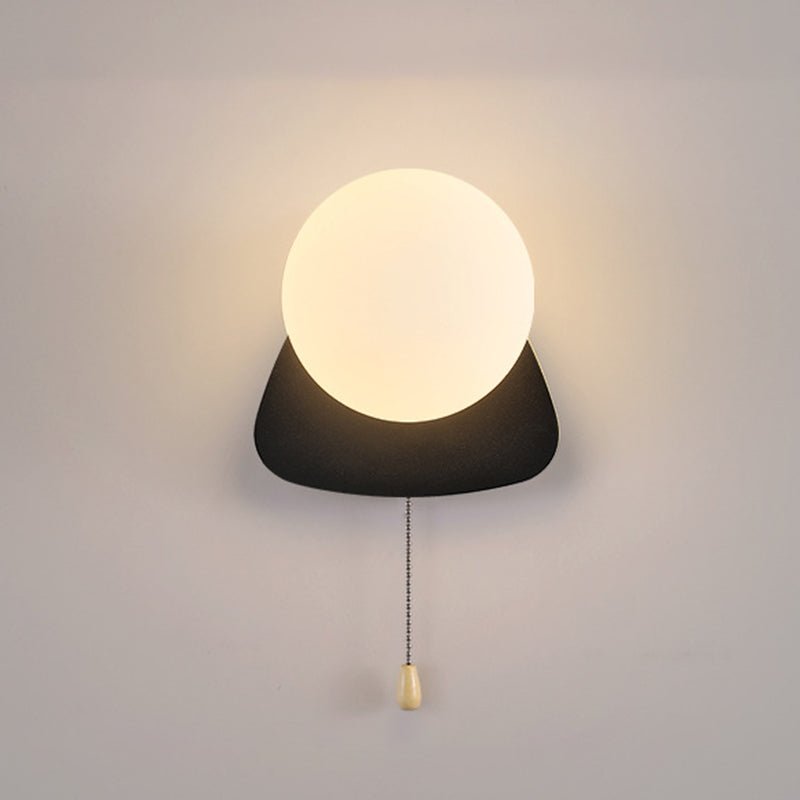 Nowoczesna Geometryczna Żelazna Lampa Ścienna Szklana Kula View 33