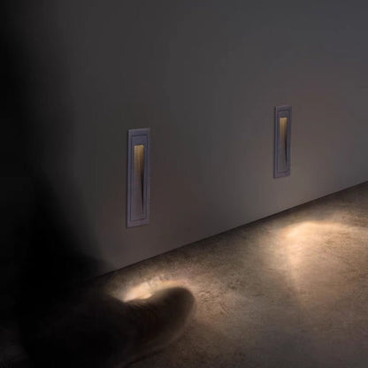 Nowoczesna Kwadratowa Metalowa Lampa Zewnętrzna na Schody i Taras Czarna Lifestyle