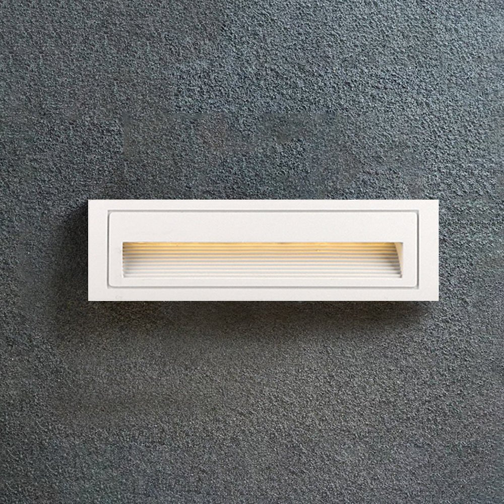 Nowoczesna Kwadratowa Metalowa Lampa Zewnętrzna na Schody i Taras Czarna View 14
