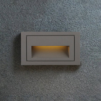Nowoczesna Kwadratowa Metalowa Lampa Zewnętrzna na Schody i Taras Czarna View 15