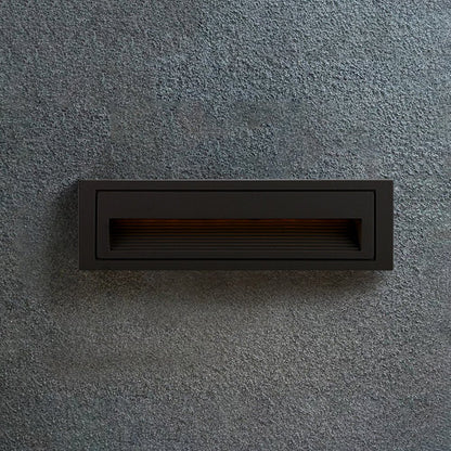 Nowoczesna Kwadratowa Metalowa Lampa Zewnętrzna na Schody i Taras Czarna View 16