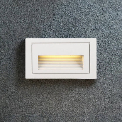 Nowoczesna Kwadratowa Metalowa Lampa Zewnętrzna na Schody i Taras Czarna View 18