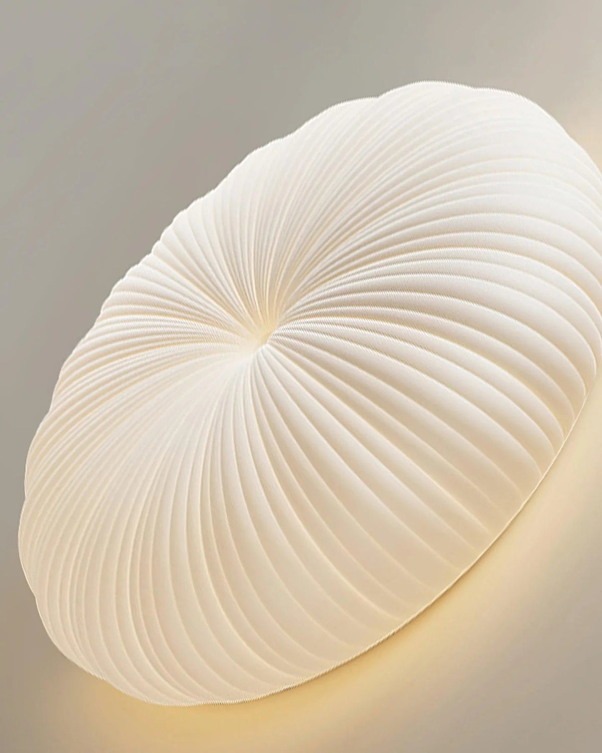 Nowoczesna Lampa Sufitowa Kopułowa w Stylu Japandi Inspirowana Muszlą Detail