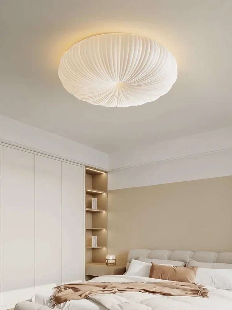 Nowoczesna Lampa Sufitowa Kopułowa w Stylu Japandi Inspirowana Muszlą View 11