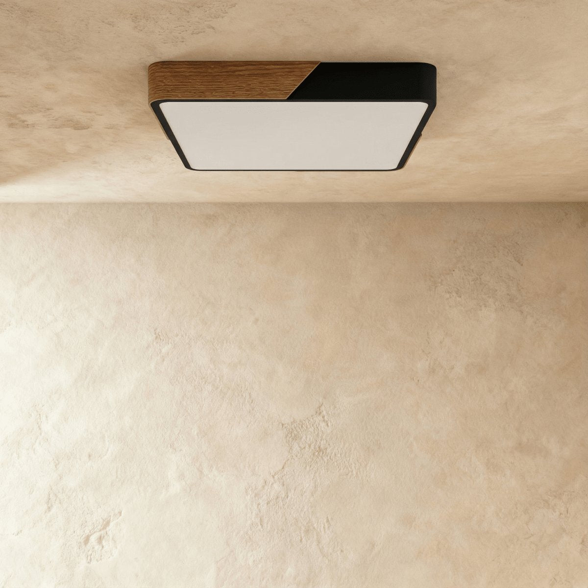 Nowoczesna Lampa Sufitowa LED Drewno Okrągła View 12