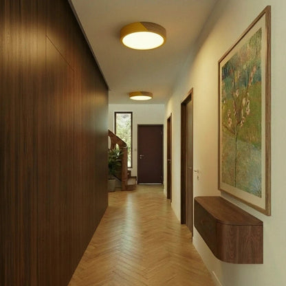 Nowoczesna Lampa Sufitowa LED Drewno Okrągła View 18