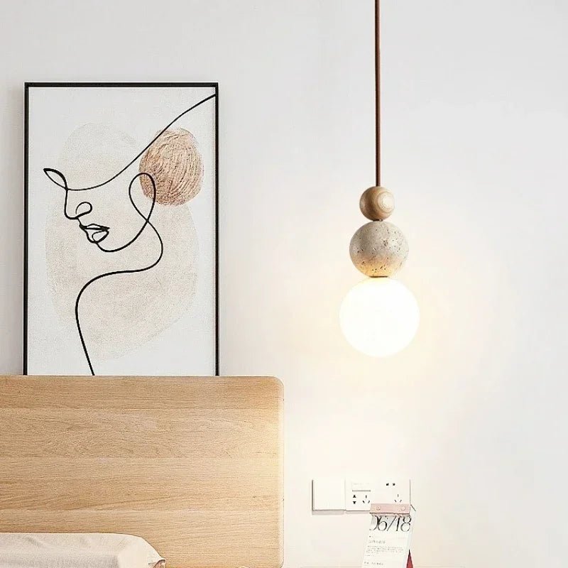 Nowoczesna Lampa Wisząca z Kulistymi Kloszami Detail