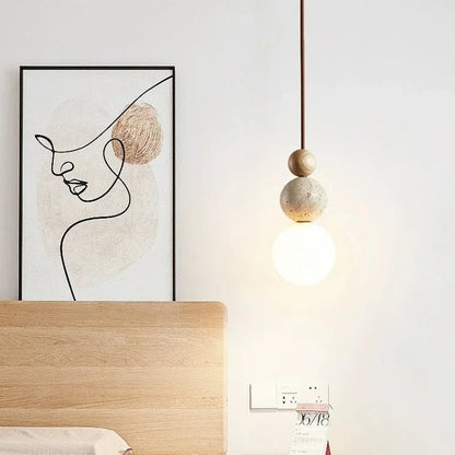 Nowoczesna Lampa Wisząca z Kulistymi Kloszami Detail