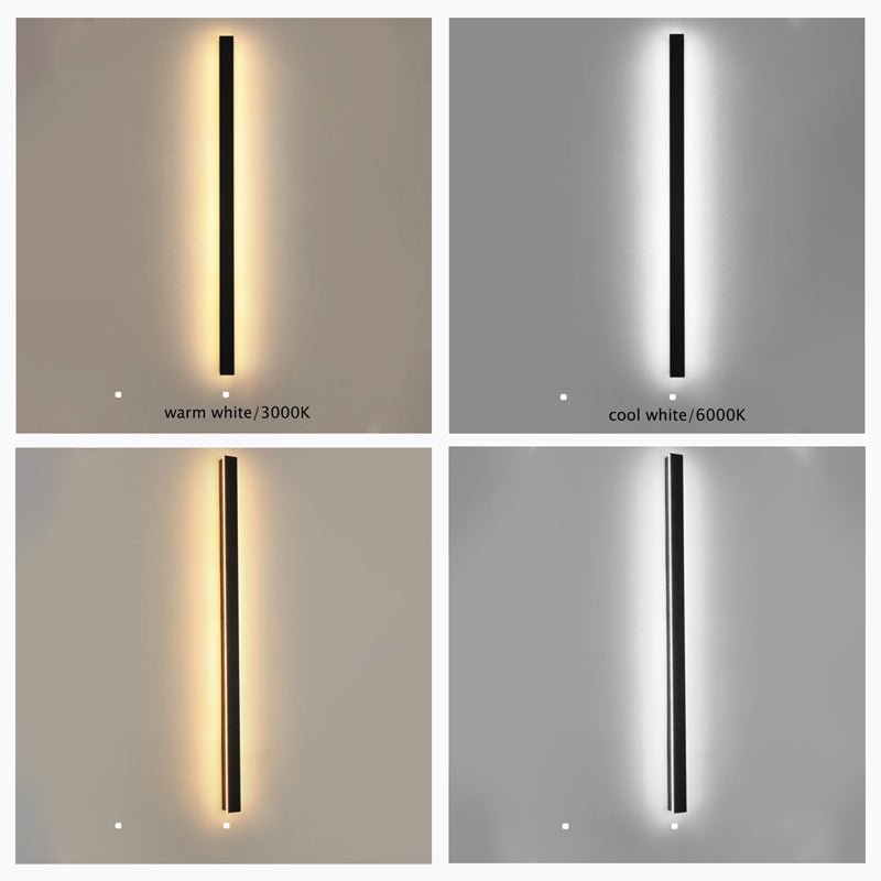 Nowoczesna Liniowa Lampa Ścienna Zewnętrzna LED View 16