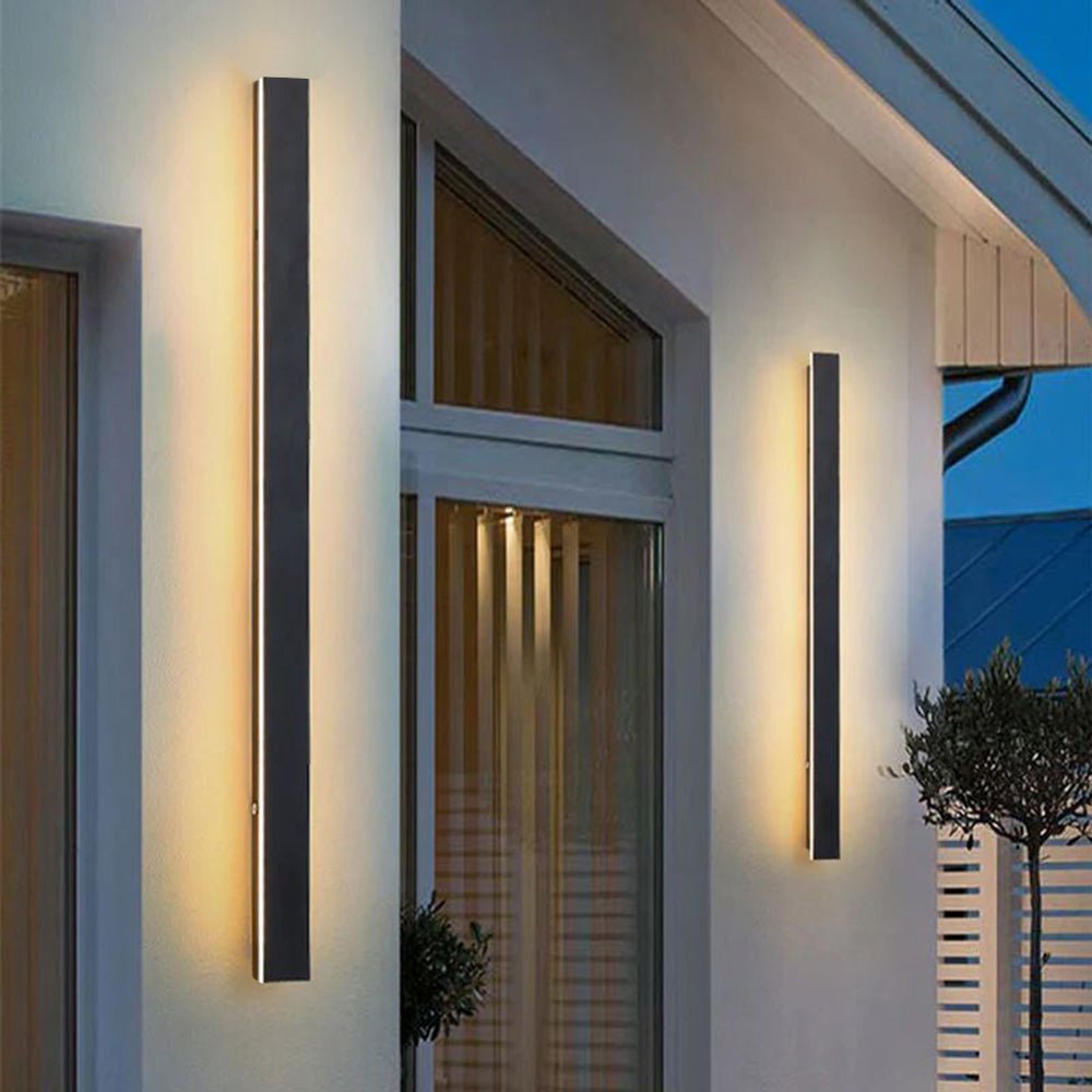 Nowoczesna Liniowa Lampa Ścienna Zewnętrzna LED View 23