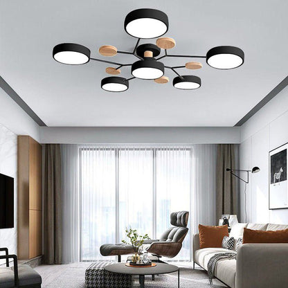 Nowoczesna Okrągła Lampa Sufitowa LED do Salonu Alternate