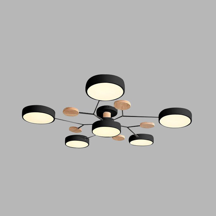 Nowoczesna Okrągła Lampa Sufitowa LED do Salonu View 11