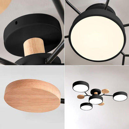 Nowoczesna Okrągła Lampa Sufitowa LED do Salonu View 14